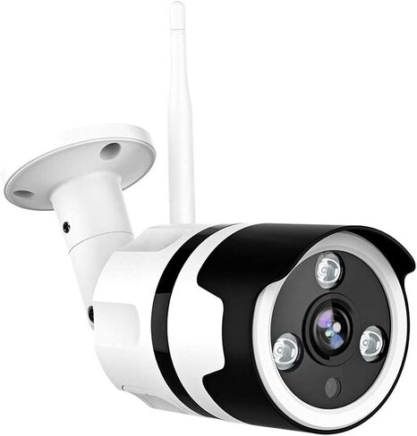 كاميرا أمان خارجية NETVUE - مقاومة للماء IP66، كاميرات مراقبة 1080 بكسل، كاميرا WiFi صوت ثنائي الاتجاه، رؤية ليلية، كشف الحركة، تخزين سحابي 24 ثانية، مشبك ذكي، دعم بطاقة SD Alexa in Kuwait