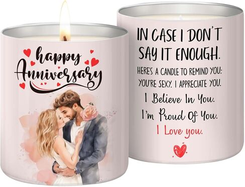 هدايا رومانسية مضحكة للصديقة، والزوجة، والصديق، والزوج، وBFF - عيد الميلاد، والذكرى السنوية، والكريسماس، وعيد الحب - شمعة اللافندر in Kuwait