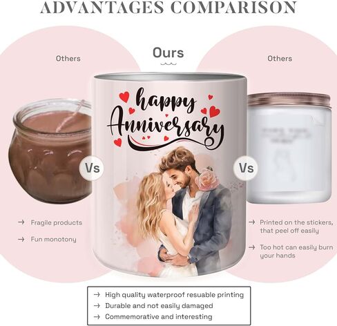 هدايا رومانسية مضحكة للصديقة، والزوجة، والصديق، والزوج، وBFF - عيد الميلاد، والذكرى السنوية، والكريسماس، وعيد الحب - شمعة اللافندر in Kuwait