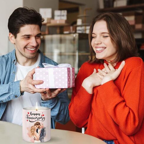 هدايا رومانسية مضحكة للصديقة، والزوجة، والصديق، والزوج، وBFF - عيد الميلاد، والذكرى السنوية، والكريسماس، وعيد الحب - شمعة اللافندر in Kuwait