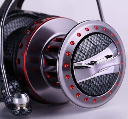 Fishdrops Surf Spinning Reel, Size 10000 12000 Saltwater Fishing Reels, Full Metal Frame 31 LBs Max Drag, 10+1 Stainless BB Ultra Smooth Powerful, High Capacity Long Casting Spinning Reels in Kuwait