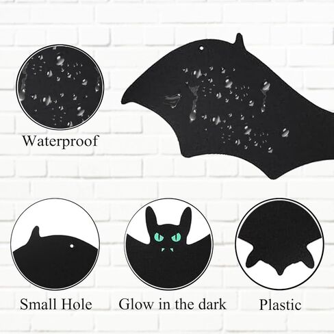 12 قطعة من خفافيش الهالوين، خفافيش مصاصة الدماء المطاطية، خفاش معلق لحفلات الهالوين، يوم كذبة أبريل، ديكور المنزل المسكون in Kuwait