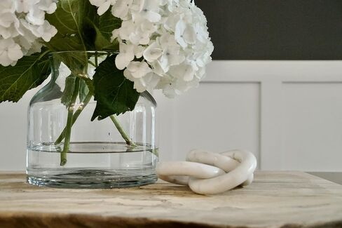 Glimpse & Hollow Marble Chain Link Decor - Book Shelf Decor Accents, Marble Decor, Small Bookshelf Decorative Objects, White Room Decor | Neutral Home Decor, Mid Century Modern Decor | 8" in Saudi Arabia