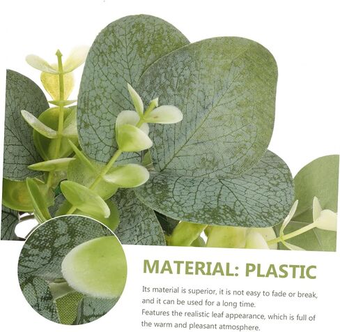 BESPORTBLE 2Pcs Candle Rings Artificial Eucalyptus Leaves Wreaths, Artificial Greenery Garland for Pillar Candle Lantern Wedding Centerpiece Party Home Table Decor in Saudi Arabia