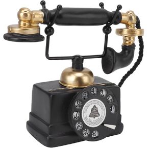 Vintage Rotary Telephone Decor, Creative Retro Decorative Phone Model for Cafe bar Window (-14)