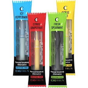 Smokeless Air Inhaler - Natural Smoking Alternative | Tobacco-Free, Nicotine-Free, & Non-Electric | Oral Fixation Craving Relief - Quit Smoking Aid & Stop Vaping Aid | 4 Natural Flavors