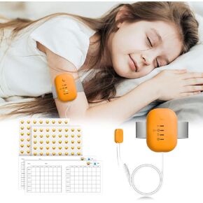 Bed Wetting Alarm for Boys and Girls - USB Rechargeable, Bedwetting Alarm with High Sensitivity Sensor, Loud Sound and Strong Vibration, Proven Solution for Bedwetters