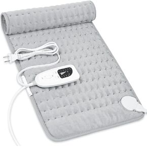 Heating Pad-Electric Heating Pads for Back,Neck,Abdomen,Moist Heated Pad for Shoulder,Knee,Hot Pad for Pain Relieve,Dry&Moist Heat & Auto Shut Off(Blue, 12''×24'')