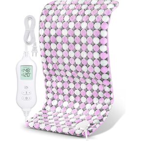 NOWWISH Heating Pad for Back Pain & Cramps Relief, Moist Heat Electric Heating Pads with Auto Shut-off, Gifts for Women, Purple, 12"x24"