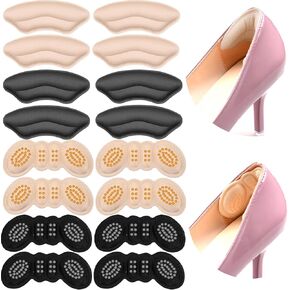 8 Pairs Heel Pads for Shoes, Heel Grips for Womens Shoes, Shoe Inserts for Women, Heel Cushion, Ultimate Comfort Bundle: Heel Inserts for Women, Shoe Heel Pads for Shoes Too Big