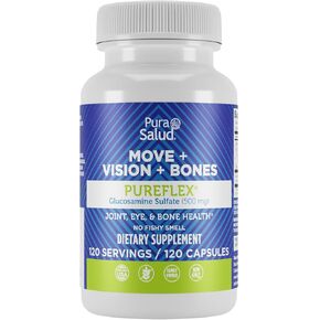 Pura Salud Pureflex Glucosamine Sulfate 500mg, 120 Count (Pack of 1)