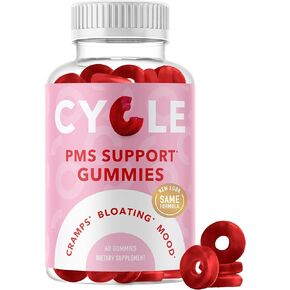 PMS Relief Gummies | Hormone Balance, Bloating, Hormonal Acne & Mood Swing Support | Period Support Vitamins for Women | Vegan Gummy Supplement with Chasteberry | Dong Quai, Cranberry, & Vitamin B6
