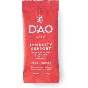D’AO Labs Immunity Support - Immunity Boost - Effervescent Immunity Support Powder - Yu Ping Feng San Traditional Chinese Herbal - Effervescent Powder with Pear-Ginger Flavor - 20 Individual Servings