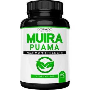 Muira Puama Root Extract 1000mg for Men and Women - Premium Capsules - 60 Count - Zero Fillers - Third Pary Tested - Gluten Free & Non-GMO - USA Made - Quality Guarantee - Tested for Potency & Purity
