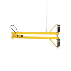 Fostoria TPI Corporation 60-LDA Loading Dock Arm – 40" Reach Dual Square 1-1/2 inch Steel Tubing, 120V, with two embedded outlets, safety yellow