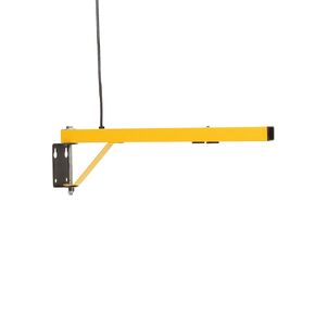 Fostoria TPI Corporation 24-LDA Loading Dock Arm – 24" Reach Single Square 1-1/2 inch Steel Tubing, 120V, with two embedded outlets, safety yellow