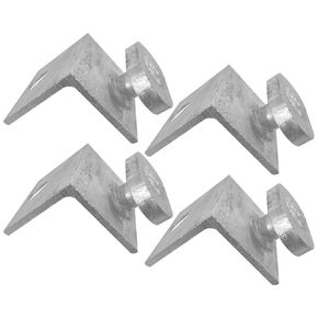 4 Pack Shipping Container Anchors Hot Dipped Galvanized Steel Shipping Containers Side Twist Lock Shipping Container Tie Downs for Anchoring to Rock Floor or Cement