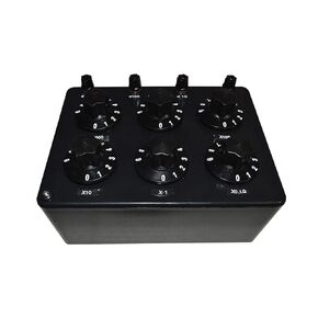 INTBUYING ZX21 Precision Variable Decade Resistor Resistance Box 0.1~99.9999 kΩ Rotary Resistance Box for Schools Factories and Scientific Research Units