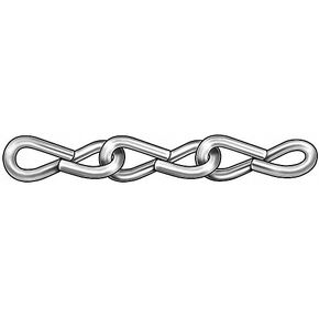 Jack Chain, Single, Zinc, Sz 16, 10 Lb, 100Ft