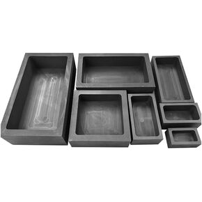Graphite Troughs, Graphite Molds, High Purity Graphite, Metal Ingot Molds, Crucibles, 1pcs External Dimensions: 25 * 50 * 100mm Internal Dimensions: 20 * 40 * 90mm