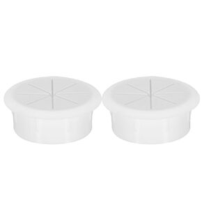 uxcell 2pcs Cable Hose Snap Bushing Grommet Protector 50mm Mount Dia White Plastic Cable Snap Locking Bushing Grommet