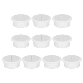 uxcell 10pcs Cable Hose Snap Bushing Grommet Protector 50mm Mount Dia White Plastic Cable Snap Locking Bushing Grommet