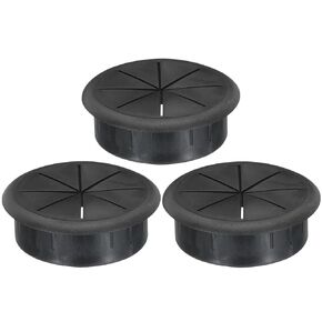uxcell 3pcs Cable Hose Snap Bushing Grommet Protector 60mm Mount Dia Black Plastic Cable Snap Locking Bushing Grommet