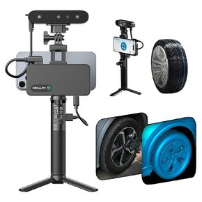 Creality CR-Scan Ferret Pro 3D Scanner for 3D Printing and Modeling, Wireless Scanning Anti-Shake Tracking, Full-Color Scan, 0.1mm Accuracy, Upgrade Handheld Scanner for iOS/Android/Mac OS/Win 10/11