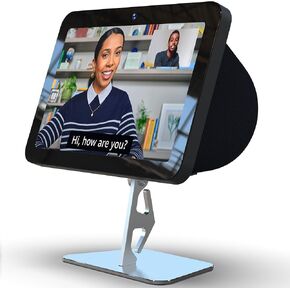 Adjustable Metal Magnetic Stand for Amazon Echo Show 8 (3rd Generation), Can Titl The Screen View Angle of Echo Show 8 for You Need.(AL Silver)