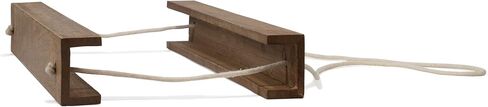 Red Co. 16" Decorative Adjustable Wooden Hanging Book Frame Display Holder with Rope, Brown in Saudi Arabia