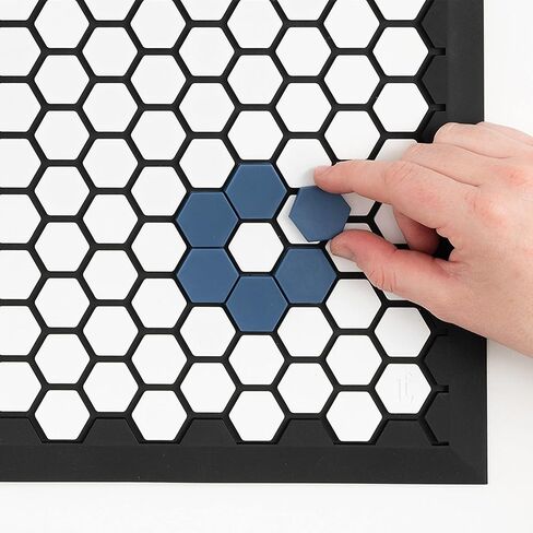 مجموعة بلاط ممسحة أرجل Letterfolk - بلاط ملون لتصميم حصيرة قابلة للتخصيص - مجموعة من 75 قطعة، أزرق أتلانتيك in Kuwait