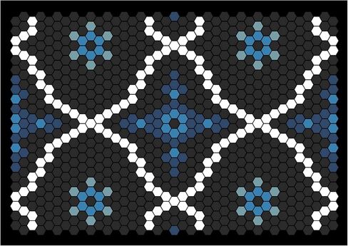 مجموعة بلاط ممسحة أرجل Letterfolk - بلاط ملون لتصميم حصيرة قابلة للتخصيص - مجموعة من 75 قطعة، أزرق أتلانتيك in Kuwait