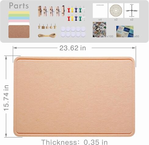 Vision board kit for Wall,Vision boards for adults,Vision board supplies,Dream Board-23.62''x11.8''x0.78''-All required small accessories to Visualize The Life of Your Dreams in Saudi Arabia