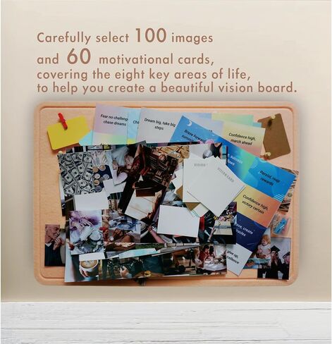 Vision board kit for Wall,Vision boards for adults,Vision board supplies,Dream Board-23.62''x11.8''x0.78''-All required small accessories to Visualize The Life of Your Dreams in Saudi Arabia
