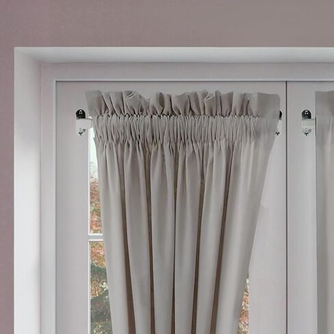 Rod Desyne Oval Sash Rod, 24-40 inch (Set of 2), White in Saudi Arabia