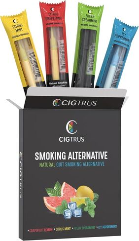 Smokeless Air Inhaler - Natural Smoking Alternative | Tobacco-Free, Nicotine-Free, & Non-Electric | Oral Fixation Relief - Quit Smoking Aid & Stop Vaping Aid | Variety Pack - 4 Flavors in Saudi Arabia