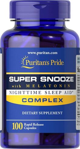 Puritan's Pride Super Snooze with Melatonin Rapid Release Capsules,100 Count in Saudi Arabia