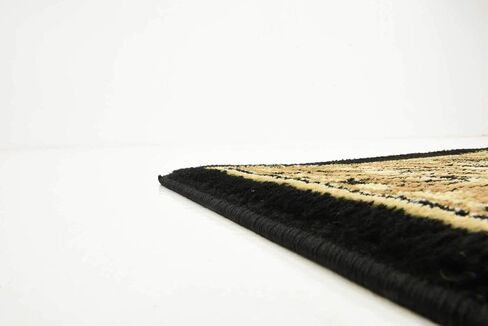 Unique Loom Wildlife Collection Animal Inspired with Cheetah Bordered Design Area Rug, 3 ft 3 in x 5 ft 3 in, Ivory/Black in Saudi Arabia