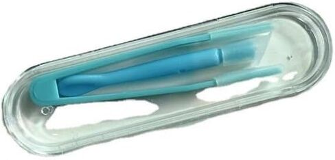 Blue Contact Applicator, Contact Lens Remover Tool, Inserter/Remover+Tweezer with Soft Tip, for Contact Lens Cases Health and Household, Contact Lens Care, Contact Applicator Tool in Saudi Arabia