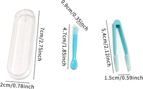 Blue Contact Applicator, Contact Lens Remover Tool, Inserter/Remover+Tweezer with Soft Tip, for Contact Lens Cases Health and Household, Contact Lens Care, Contact Applicator Tool in Saudi Arabia