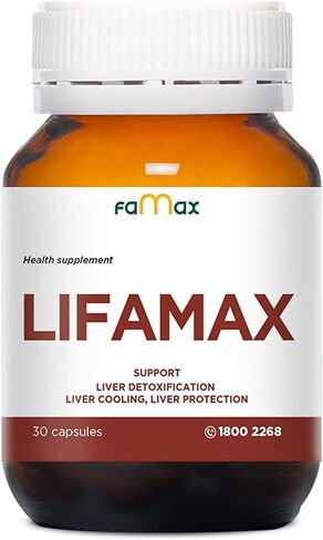 Liver Supplement, Dry Artichoke Silymarin Milk Thistle Vitamin C & B2 Herbal Detox & Repair Formula Support Cleanse, 30 Capsules, Dairy Free, Soy Free, Gluten Free, Natural Energy Support in Saudi Arabia