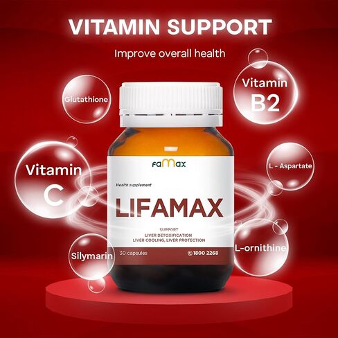 Liver Supplement, Dry Artichoke Silymarin Milk Thistle Vitamin C & B2 Herbal Detox & Repair Formula Support Cleanse, 30 Capsules, Dairy Free, Soy Free, Gluten Free, Natural Energy Support in Saudi Arabia