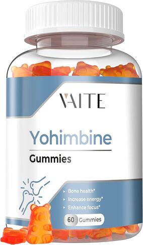 علكة يوهيمبين حمض الهيدروكلوريك 15 ملغ - مكملات عشبية قوية للرجال والنساء، ومضادات الأكسدة، ومستخلص لحاء يوهمبي المعزز، وخالي من الغلوتين، وغير معدل وراثيًا - يعزز الطاقة، ويحسن الأداء، ويدعم الحيوية in Kuwait