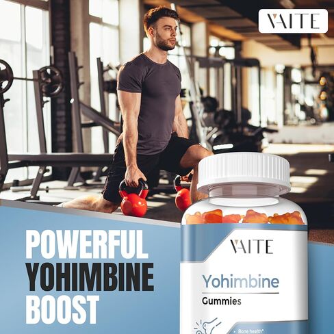 علكة يوهيمبين حمض الهيدروكلوريك 15 ملغ - مكملات عشبية قوية للرجال والنساء، ومضادات الأكسدة، ومستخلص لحاء يوهمبي المعزز، وخالي من الغلوتين، وغير معدل وراثيًا - يعزز الطاقة، ويحسن الأداء، ويدعم الحيوية in Kuwait