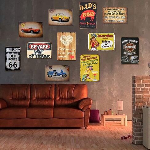 Eeypy Sunflower Wishes and Honey Bee Kisses Metal Sign Art Tin, 8x12inch in Kuwait