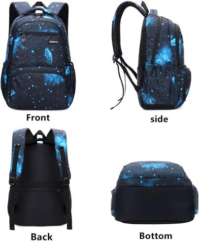 حقيبة ظهر Armbq 3 قطع Galaxy Kids للأولاد مع صندوق غداء حقيبة كتب أولية كاجوال خفيفة الوزن مقاومة للماء حقائب مدرسية للمراهقين in Kuwait
