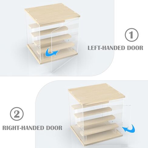 Nynelly Acrylic Display Case for Collectibles, 5 Tier Clear Rock Display Case Stand, Assemble Countertop Display Box Storage Showcase for Mini Funko Pop Figures Collectibles Toys,Pink in Kuwait