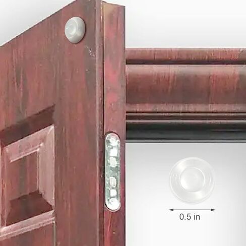 100 FCS Sound Dampening Door Bumpers 1/2 inch Diameter,Sound Dampening Door Slam Stopper Non Slip Furniture Pads Wall Protector for Cutting Board, Door, Drawers, Glass Cabinet in Saudi Arabia