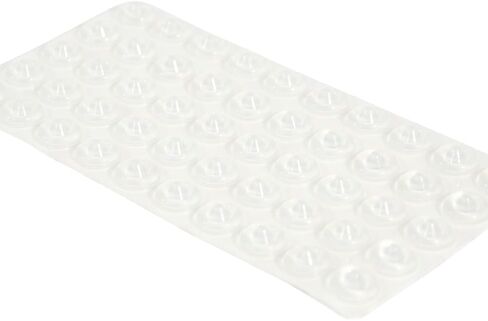 100 FCS Sound Dampening Door Bumpers 1/2 inch Diameter,Sound Dampening Door Slam Stopper Non Slip Furniture Pads Wall Protector for Cutting Board, Door, Drawers, Glass Cabinet in Saudi Arabia
