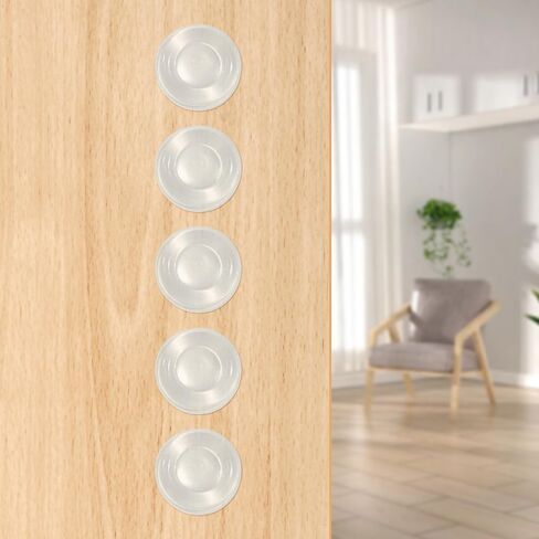 100 FCS Sound Dampening Door Bumpers 1/2 inch Diameter,Sound Dampening Door Slam Stopper Non Slip Furniture Pads Wall Protector for Cutting Board, Door, Drawers, Glass Cabinet in Saudi Arabia